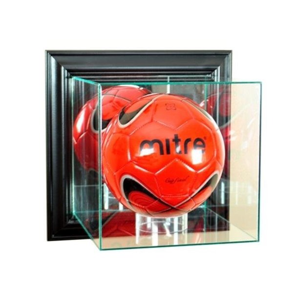 Perfect Cases Perfect Cases WMSOC-B Wall Mounted Soccer Display Case; Black WMSOC-B